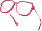 Oversized Peach Blue Light Glasses