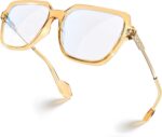 Oversized Peach Blue Light Glasses