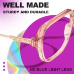 Oversized Peach Blue Light Glasses