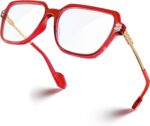 Oversized Peach Blue Light Glasses