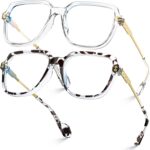 Oversized Peach Blue Light Glasses