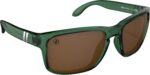 Polarized Sport Sunglasses — Black Frame, Red-Blue Fade