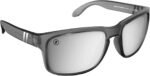 Polarized Sport Sunglasses — Black Frame, Red-Blue Fade