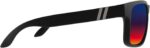 Polarized Sport Sunglasses — Black Frame, Red-Blue Fade