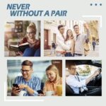 Retro Clubmaster Clear Lens Frames — Black & Silver