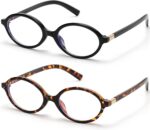 Retro Oval Blue Light Glasses — 2 Pack