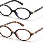 Retro Oval Blue Light Glasses — 2 Pack