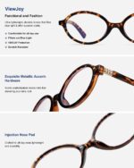 Retro Oval Blue Light Glasses — 2 Pack
