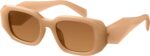 Retro Rectangular Sunglasses — Black & Tortoise