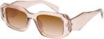 Retro Rectangular Sunglasses — Black & Tortoise