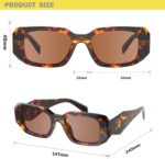 Retro Rectangular Sunglasses — Black & Tortoise