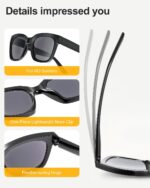 Retro Square Reading Sunglasses — 3 Pack, UV400