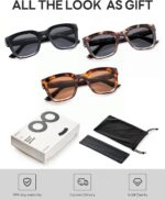 Retro Square Reading Sunglasses — 3 Pack, UV400