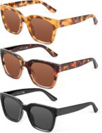 Retro Square Reading Sunglasses — 3 Pack, UV400