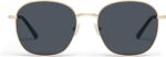 Round Gold Frame Sunglasses — Smoke Lens