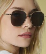Round Gold Frame Sunglasses — Smoke Lens