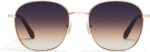 Round Gold Frame Sunglasses — Smoke Lens
