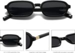 Small Retro Rectangle Sunglasses — Tortoise, UV400