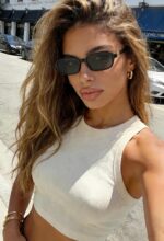 Small Retro Rectangle Sunglasses — Tortoise, UV400