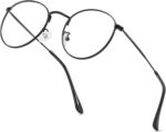 Small Round Gold Metal Clear Lens Frames