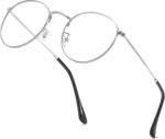 Small Round Gold Metal Clear Lens Frames