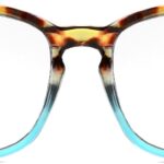 Tortoise Blue Gradient Square Clear Lens Frames