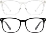 Tortoise Blue Gradient Square Clear Lens Frames