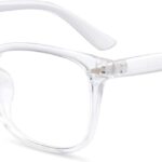 Transparent Square Clear Lens Frames — Unisex
