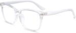 Transparent Square Clear Lens Frames — Unisex