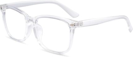 Transparent Square Clear Lens Frames — Unisex