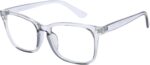 Transparent Square Clear Lens Frames — Unisex
