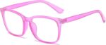 Transparent Square Clear Lens Frames — Unisex