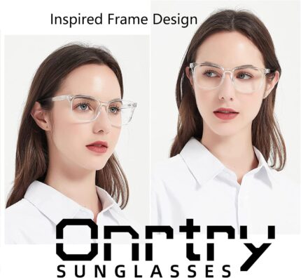 Transparent Square Clear Lens Frames — Unisex