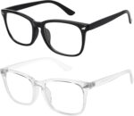 Transparent Square Clear Lens Frames — Unisex