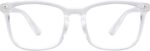 Transparent Square Clear Lens Frames — Unisex