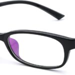 Ultra-Light Black TR90 Square Clear Lens Frames