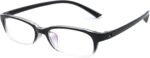 Ultra-Light Black TR90 Square Clear Lens Frames