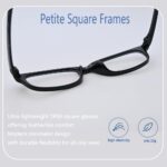 Ultra-Light Black TR90 Square Clear Lens Frames