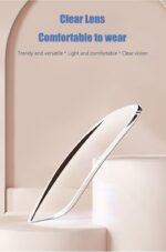 Ultra-Light Black TR90 Square Clear Lens Frames