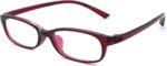 Ultra-Light Black TR90 Square Clear Lens Frames