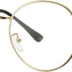 Vintage Gold Round Clear Lens Metal Frames