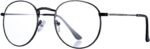 Vintage Gold Round Clear Lens Metal Frames