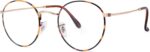 Vintage Gold Round Clear Lens Metal Frames